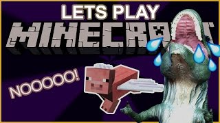 VEGAN T-REX PLAYS MINECRAFT!! LET'S PLAY!! ☁? PurpleCrumbs LET'S PLAY