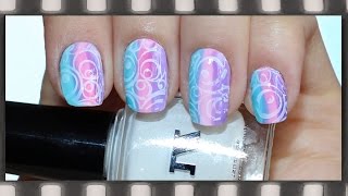 Стемпинг. Маникюр с тинтами для ногтей | Nail Stamping Tutorial Using Tints