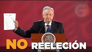 AMLO firma compromiso de no reelección