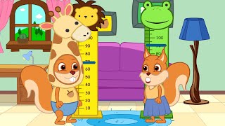 Famille d'Écureuil - Compteur De Croissance Vidéos Animé 2021 en Français 13+