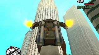 Jumping from the highest building in GTA SA with a SPORT CAR! GTA San Andreas.