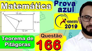 Enem 2019  | Questão 166 | ORIGAMI - PITÁGORAS (prova azul de matemática)