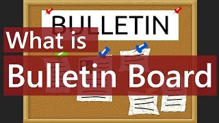 What is Bulletin Board | Digital Bulletin Board Meaning Explained Video || SimplyInfo.net