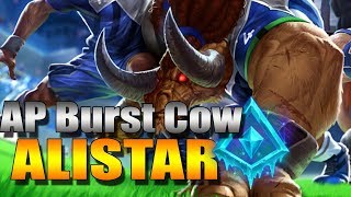 Ap Burst Cow Alistar | Alistar Mid Full Game (League of Legends)