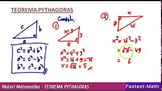 TEOREMA PYTHAGORAS - Video Pembelajaran Materi dan Contoh Soal