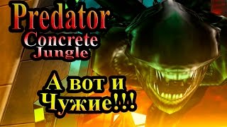 Прохождение Хищник Бетонные Джунгли (Predator Concrete Jungle) - часть 12 - А вот и Чужие!!!