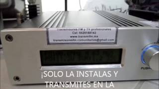 Antena Dipolo TRANSMIFM (88-108Mhz) Banda ancha, transmite FM sin ajustes! Demostración.