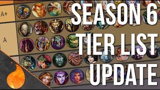 SMITE SEASON 6 TIER LIST UPDATE 4/9/19