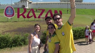 Kazan em verde-amarelo e vermelho