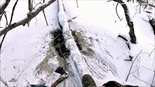 Охота на бобров капканами зимой.Видео 2018 #2 (Будни охотника и рыбака)