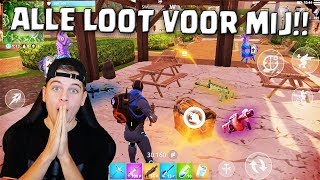 ALLE LOOT VOOR MIJ ALLEEN IN FORTNITE MOBIEL!! NEDERLANDS