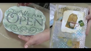 Клубные встречи Wings of Art Видео журнал Выпуск №1 Декор микс медиа энкаустика скрапбукинг