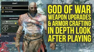 God of War Armor Crafting & Weapon Upgrades EVERYTHING YOU NEED TO KNOW (God of War 4 - God of War 5