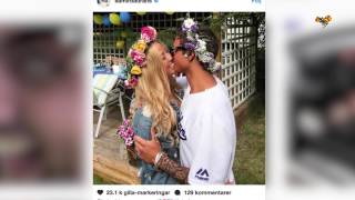 Samir och Sigrids kyssbild – visar midsommarmyset