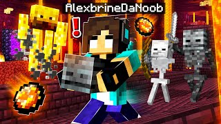 noob Girl DIES in the Nether...