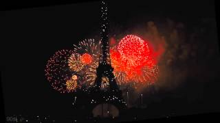 Эйфелева башня, Новый год. Eiffel Tower Paris New Year's Eve 2014.