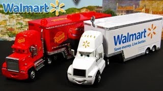 Cars 2 Mack and Wally Hauler Exclusive Semi Trucks Disney Pixar Mattel