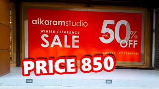 AlKaram Annual Sale 50% Off Price 850   AlKaram Sale 2020 With Price   Sara Clothes