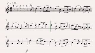 "Зелёные рукава" - ноты и минусовка для саксофона-альта