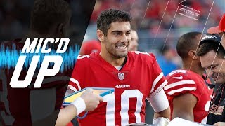 Jimmy Garoppolo Mic'd Up vs. Titans "Come On Robbie, One Time" | NFL Sound FX
