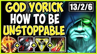 GOD YORICK! HOW TO BE UNSTOPPABLE WITH NO COUNTER! Yorick vs Malphite Season 9 Gameplay