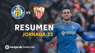 Resumen de Getafe CF vs Sevilla FC (3-0)