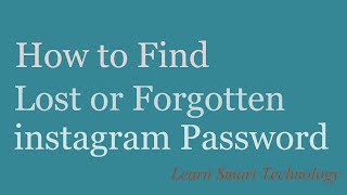 How To Find My Lost or Forgotten instagram Password | Reset instagram Password