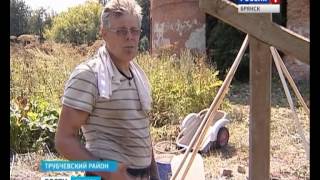 В деревне Семячки Трубчевского района началось восстановление разрушенного храма Николая Чудотворца