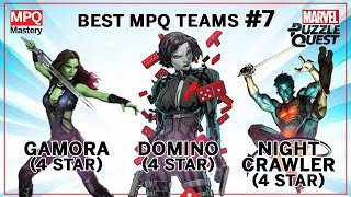 Best Marvel Puzzle Quest Teams #7: Domino, Gamora, Nightcrawler