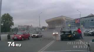 Жесткая лобовая авария в Челябинске