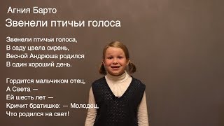 Звенели птичьи голоса - Агния Барто (Стихотворение Агнии Барто из серии — Младший брат)
