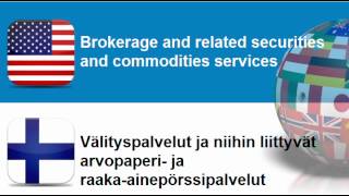 Learn Finnish vocabulary #Topic = Banking services