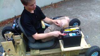 Electric Homemade Wooden Go Kart Run 3