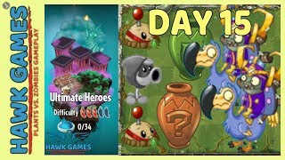 Plants vs Zombies 2 Ultimate Heroes World Day 15 (Genetic Amplification)