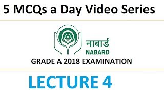 Day four - 5 MCQs a Day for NABARD Gr A/B 2018, IBPS AFO, FCI and other exams