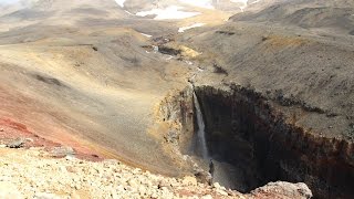 Водопад Опасный (Мутновский). Камчатка. Waterfall Threat (Mutnovsky). Kamchatka.
