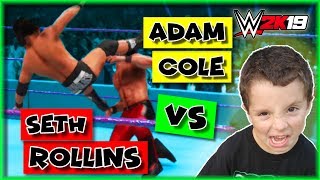 WWE 2K19 Adam Cole vs Seth Rollins