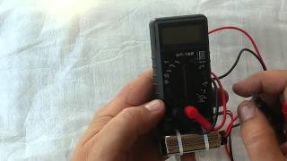 Мультиметр. Тестер DT 182. Работа от кроны.