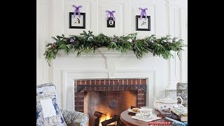 Украшаем камин к Рождеству / We decorate a fireplace by Christmas