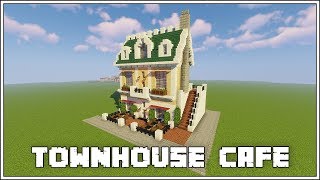 Minecraft Tutorial  ► URBAN TOWNHOUSE / CAFE!!!