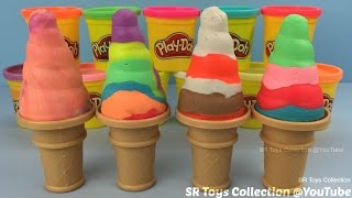 How to Make Play Doh Soft Serve Ice Cream with Molds Fun and Creative for Kids