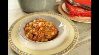 Боб с тиква и киноа