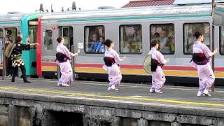 富山・八尾『おわら風の盆』２０１０～越中八尾駅の見送りおわら～