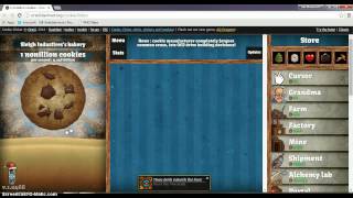 Gameplay  Cheat-Cookie Clicker How To Get Infinate Cookies