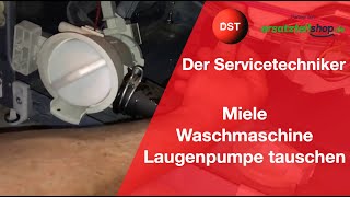 Miele Waschmaschine Ablaufsystem reinigen Laugenpumpe wechseln