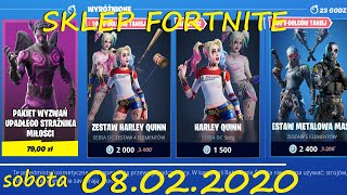 TYTUŁ SKLEP FORTNITE 08.02.20-ZESTAW HARLEY QUINN,ZADIE,METALOUSTY,STRAŻNIK MIŁOŚCI #sklep#fortnite