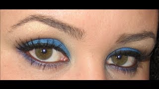 LOOK AZUL Y MARRON