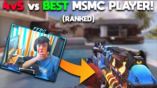 4V5 AGAINST BEST MSMC PLAYER in COD Mobile ( Legendary Ranked )