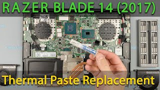 Razer Blade 14 Disassembly, fan cleaning and thermal paste replacement