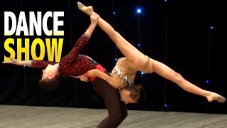 Plastic and acrobatic number of the dance duet at the Talent Show Zirka